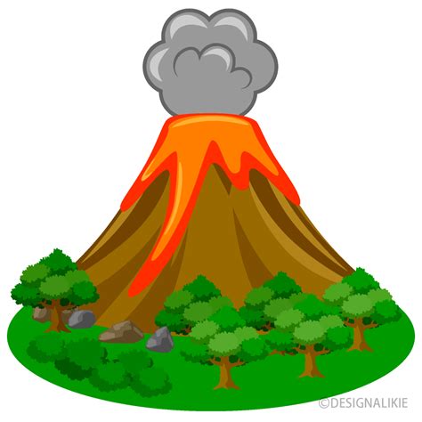 volcano clipart|free clip art volcano.